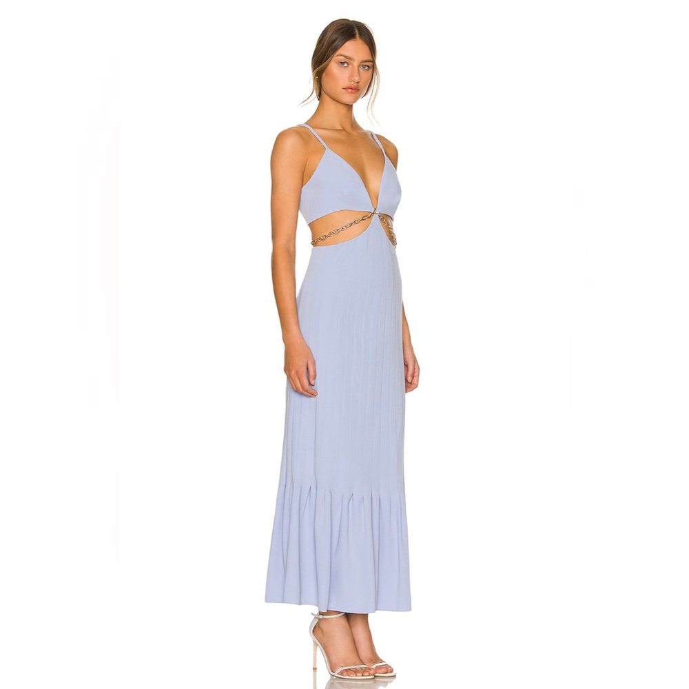 Jonathan Simkhai Ayla Cutout Maxi Dress in Periwinkle Size 2